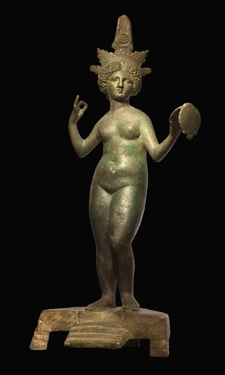 Kom til spejlet. Bronzeskulptur, Libanon, romertiden. Musee de La Castre, Cannes. af Roman Roman