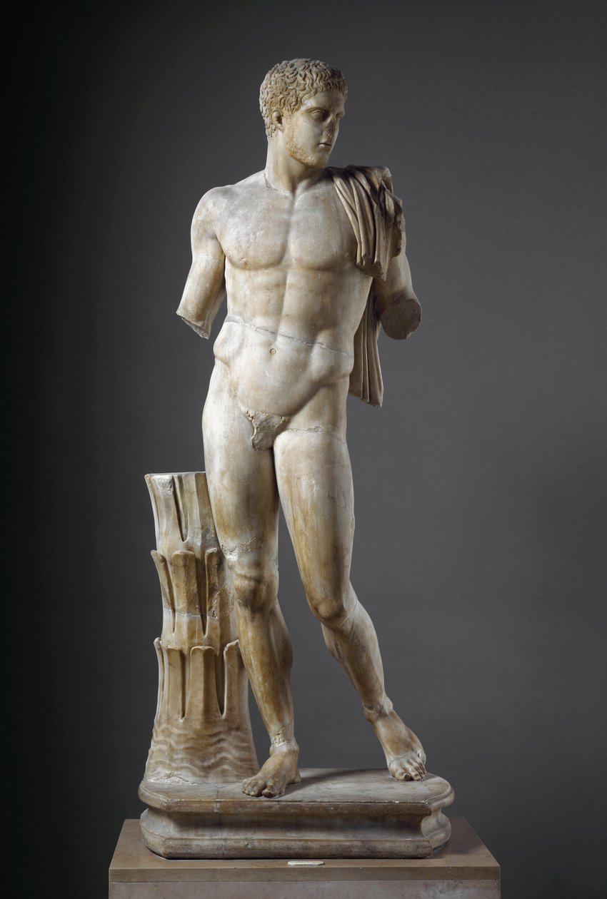 Diomede romersk marmorskulptur efter en græsk original. Fra Cuma. Dim. 177 cm Nationalt Arkæologisk Museum, Napoli af Roman Roman