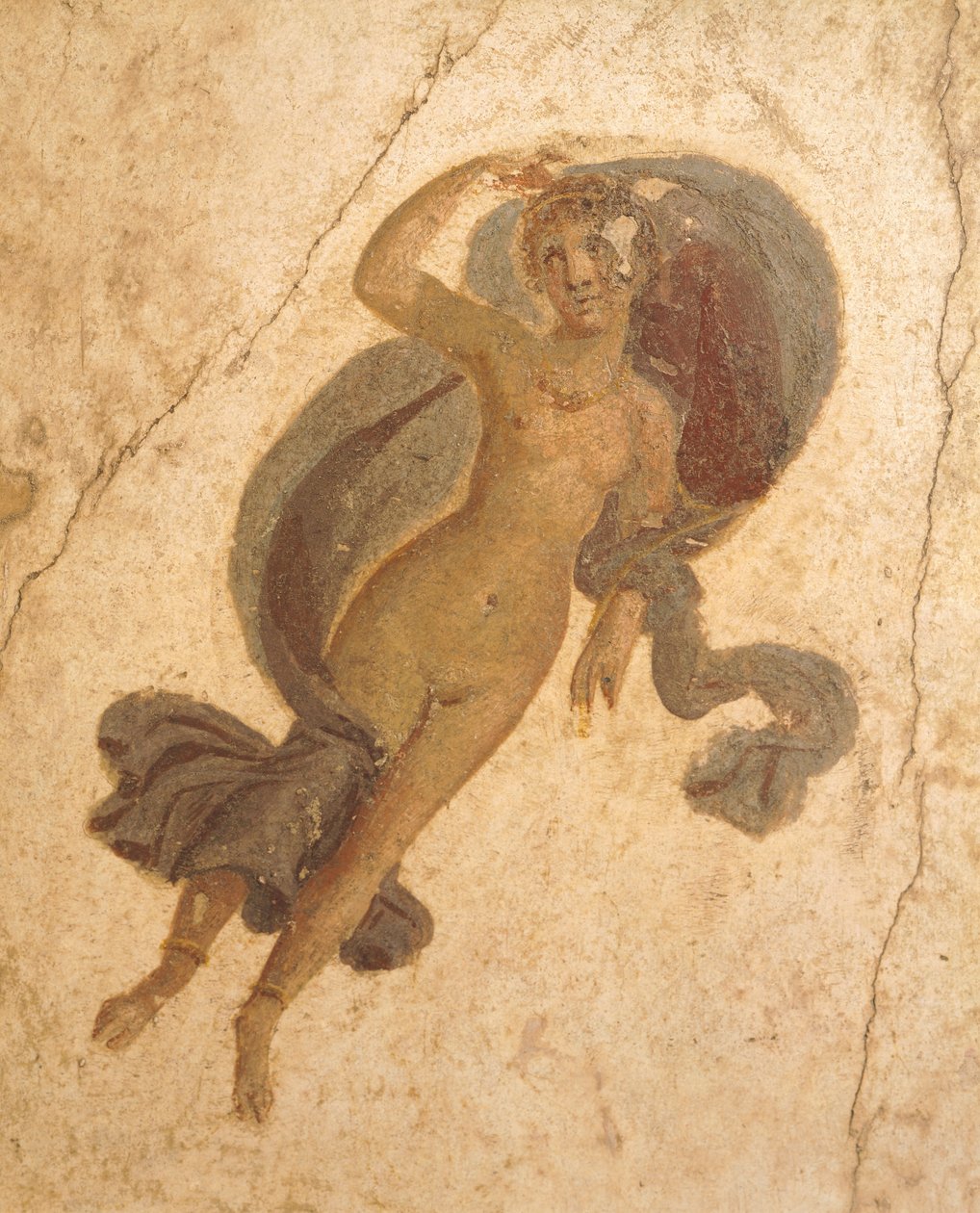 Fresko af foråret fra House of Lovers, Pompeji, Campania, romersk civilisation af Roman Roman
