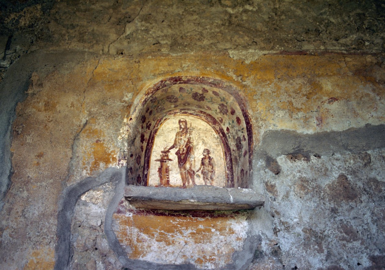 Fresko af et Lararium fra Pompeji (UNESCOs verdensarvsliste af Roman Roman