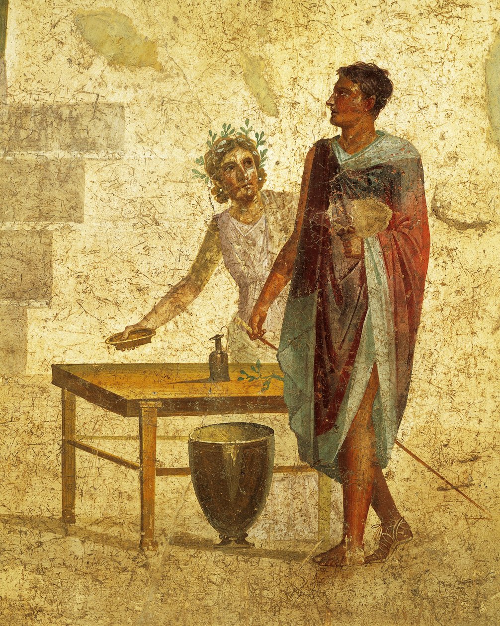 Fresko kuvaa Jasonia ja Peliasta Pompejista af Roman Roman