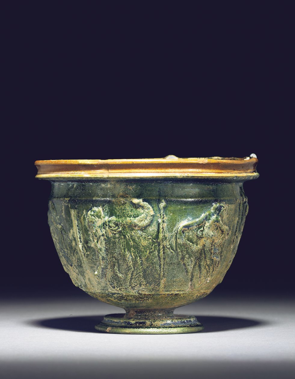 Pokal, sent 1. århundrede f.Kr. - tidligt 1. århundrede e.Kr. (blyglaseret keramik) af Roman Roman