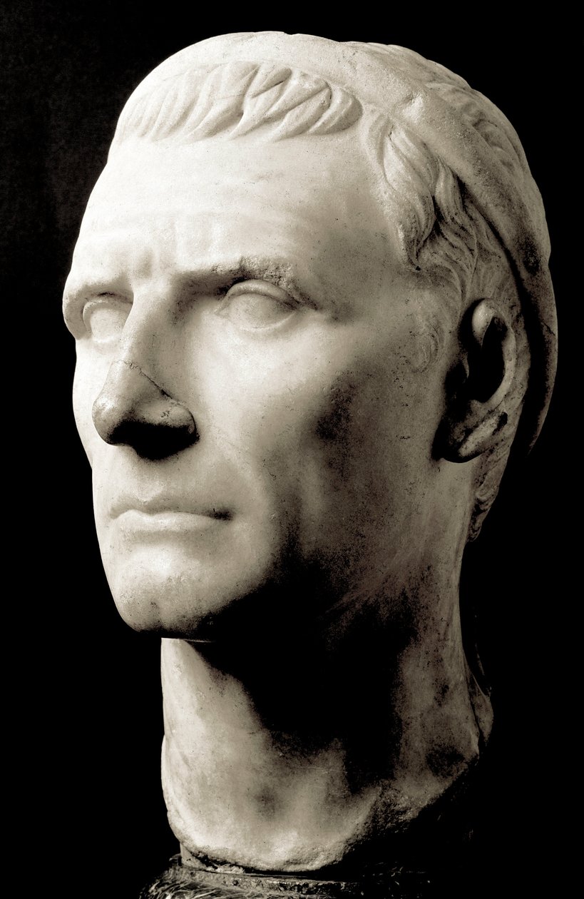Leder af Antiochos III den Store (223-187 f.Kr.), Konge af Seleucid - Marmorskulptur - Musee du Louvre, Paris - Leder af Antiochos III den Store (223-187 f.Kr.), Seleucid-konge - Marmorskulptur, kopi af en original fra 3. århundrede f.Kr. - Louvre-museet,  af Roman Roman