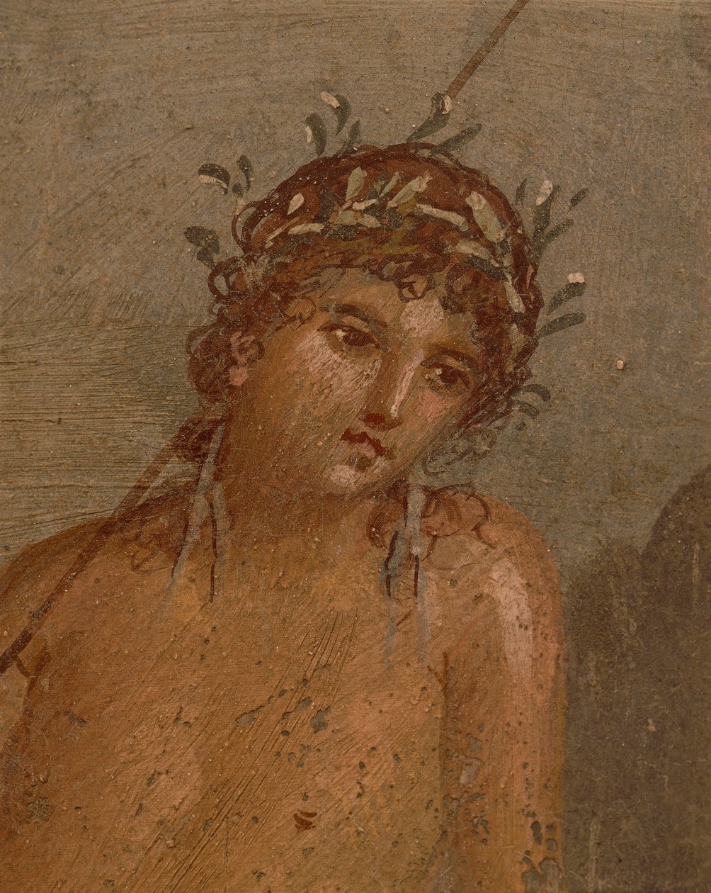 Italia, Campanian alue, Napolin maakunta, Pompeji, Marco Lucrezio Frontonen talo Fresko, joka kuvaa Narkissosta lammen rannalla af Roman Roman