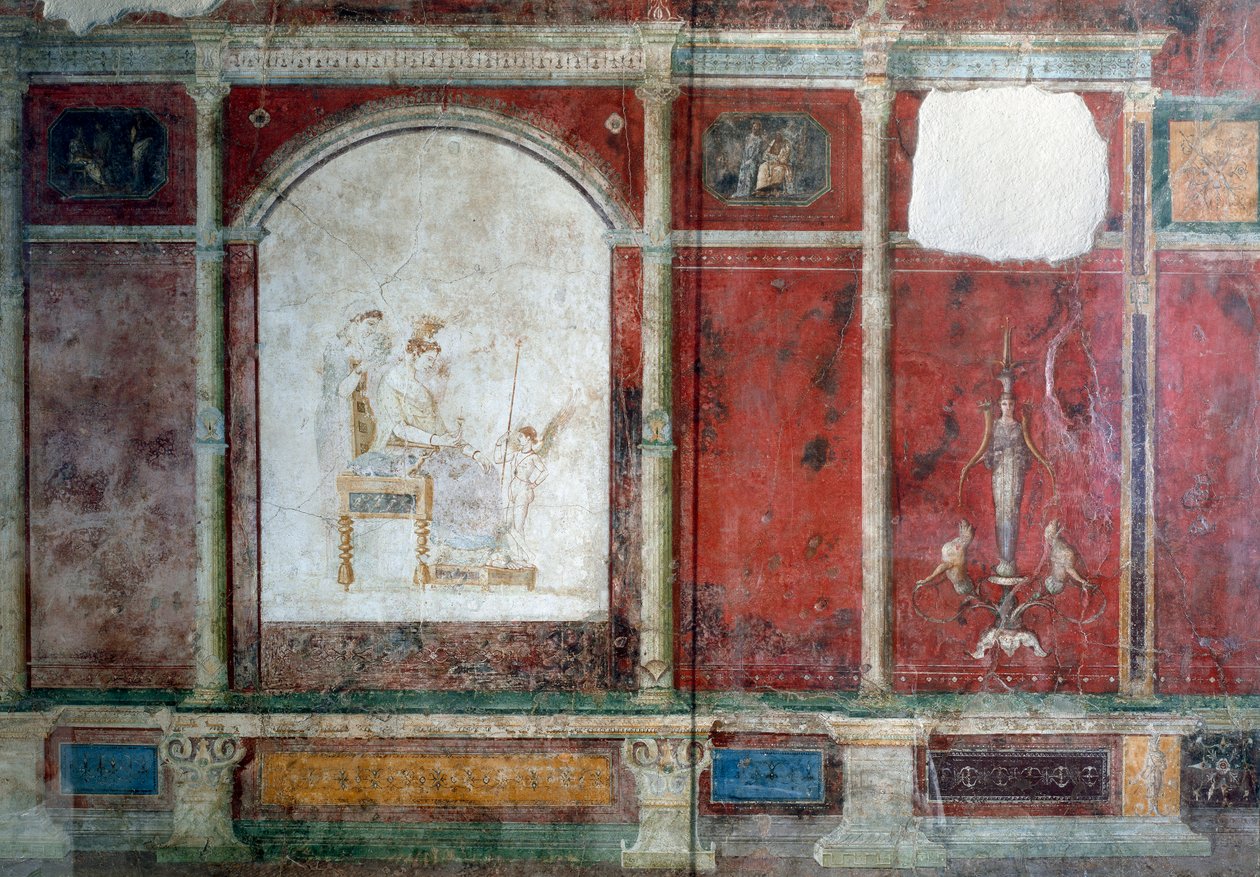 Romersk kunst: repræsentation af den guddommelige Venus, der sidder. fra en villa nær Farnesina i Rom. Rom, National Roman Museum (eller Terme) af Roman Roman