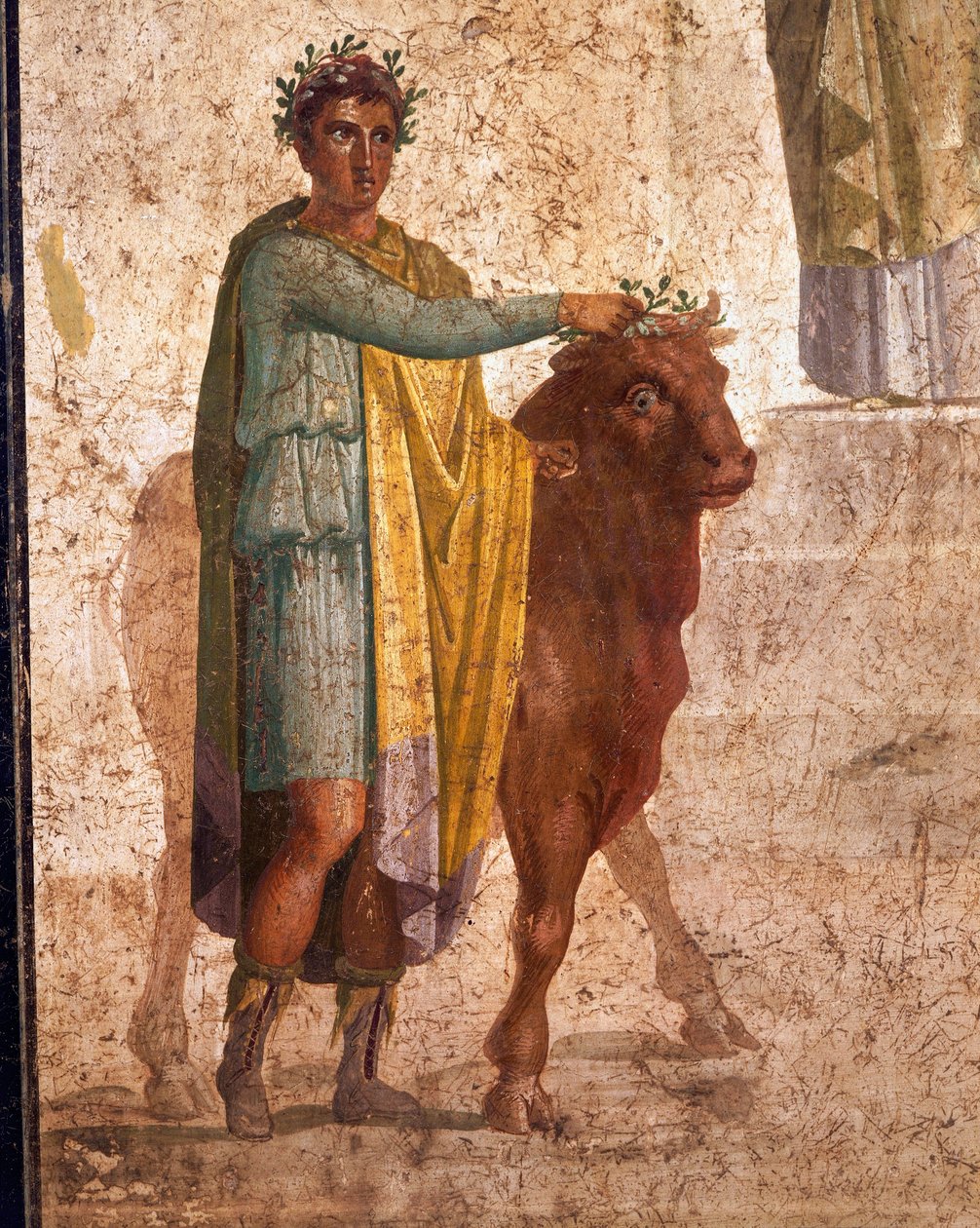 Romersk civilisation, Fresco portrætterer Jason og Pelias. Fra Pompeji af Roman Roman