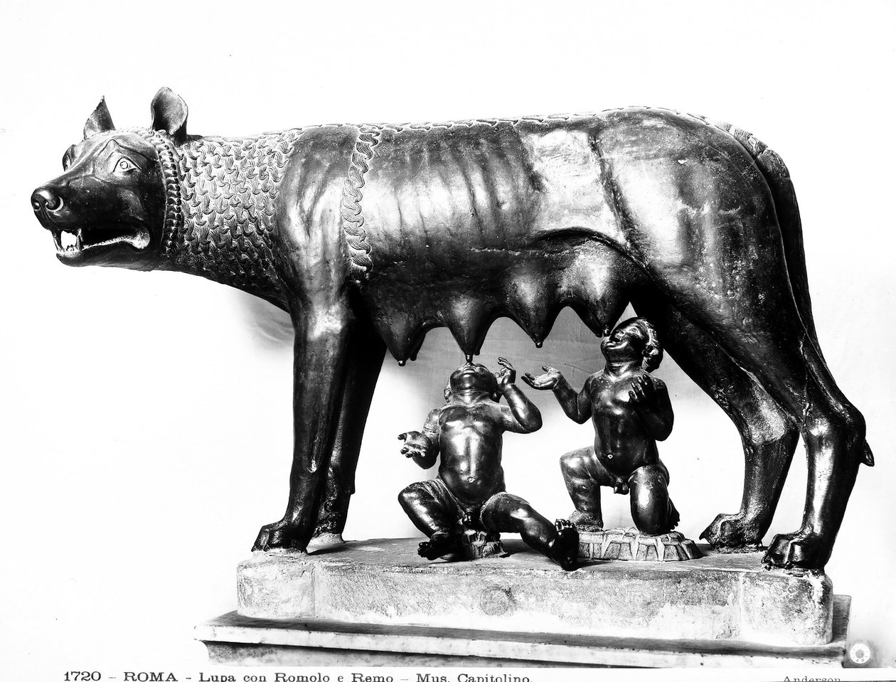 Romulus og Remus (bronze) af Roman Roman