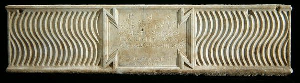 Sarkofag, sent 2.-3. århundrede e.Kr. (marmor) (se også 241411) af Roman Roman