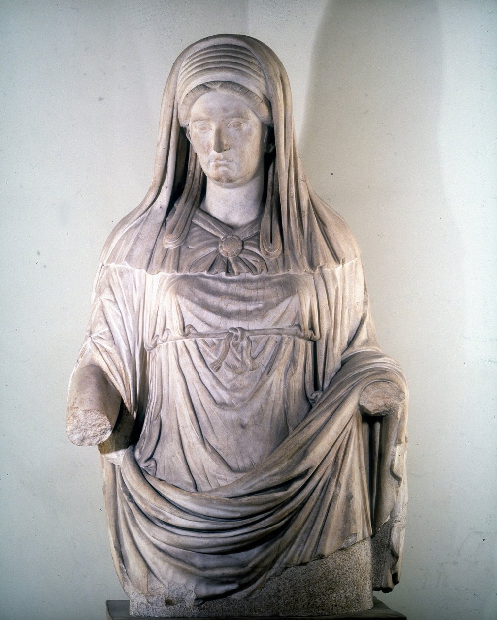 Skulptur af vestalen "" Massima ". National Roman Museum. Rom af Roman Roman