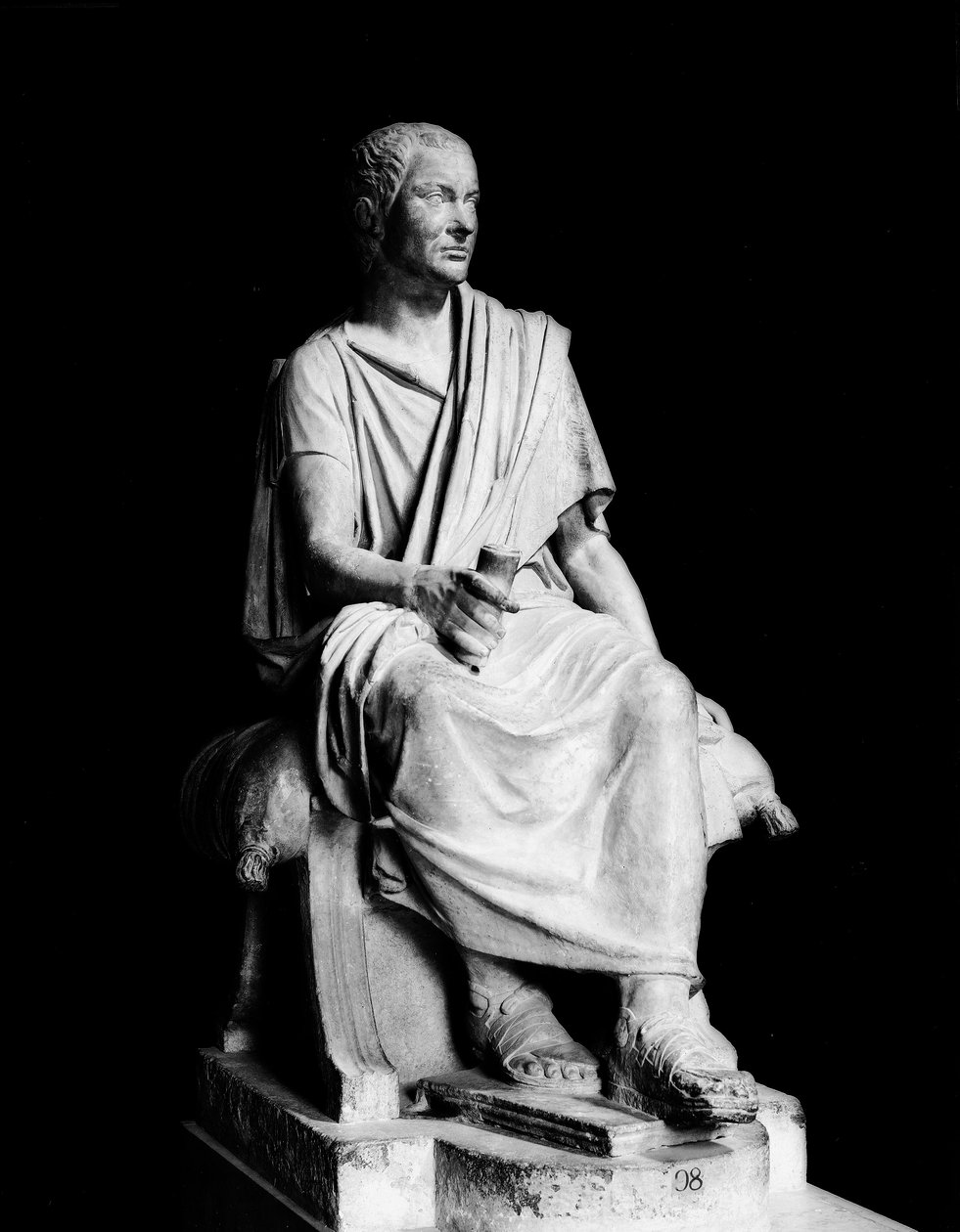 Statue af Marcus Claudius Marcellus (ca. 268-208 f.Kr.) (marmor) af Roman Roman