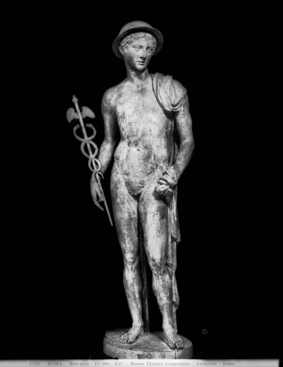 Statue af Merkur (marmor) af Roman Roman