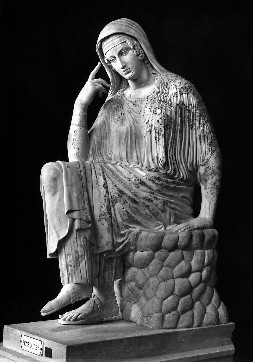 Statue af Penelope (marmor) af Roman Roman