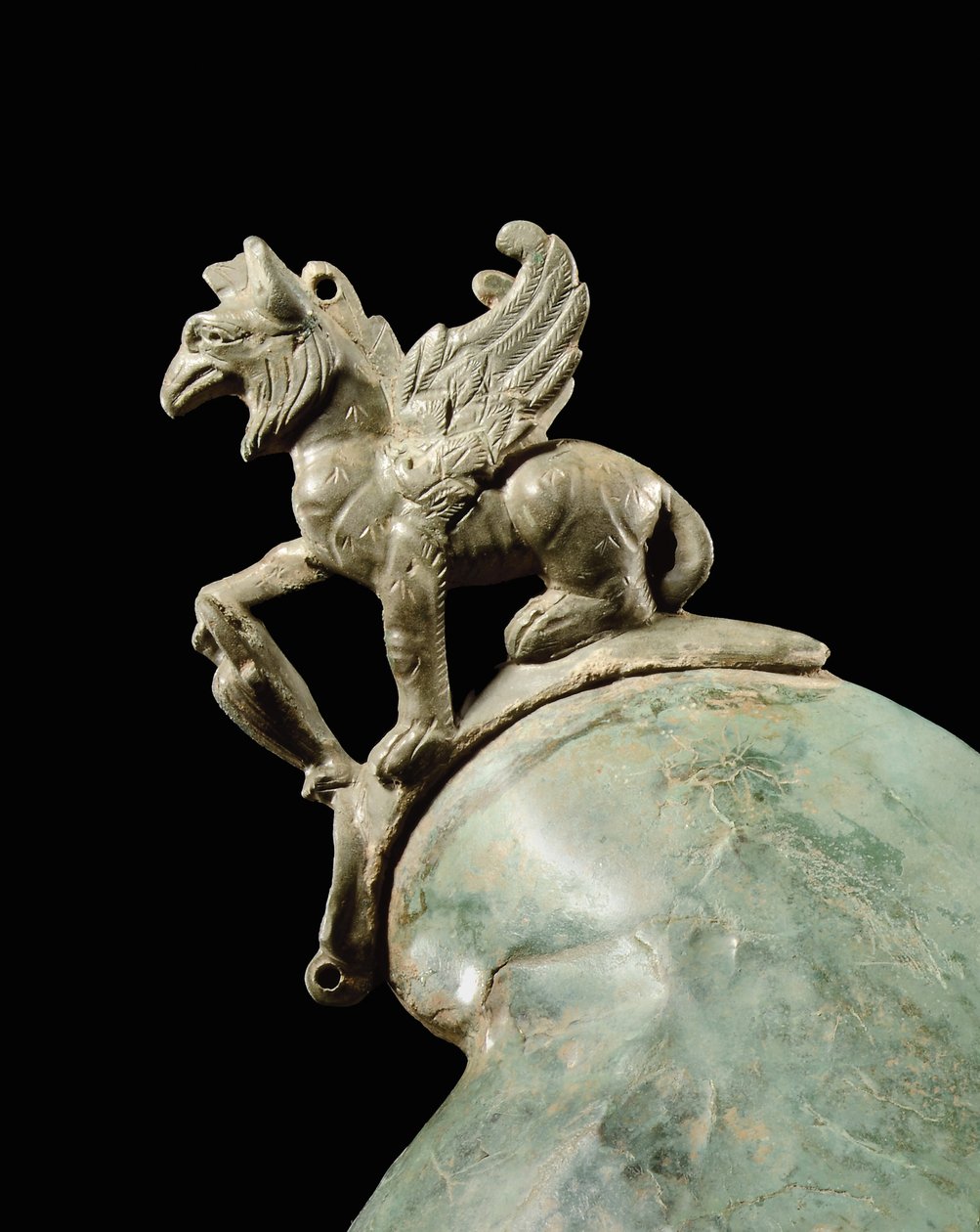 Crosby Garrett-hjelmen, sent i det 1.-2. århundrede e.Kr. (bronze) (se også 871728-34, 396159, 482018 & 413093-94) af Roman Roman