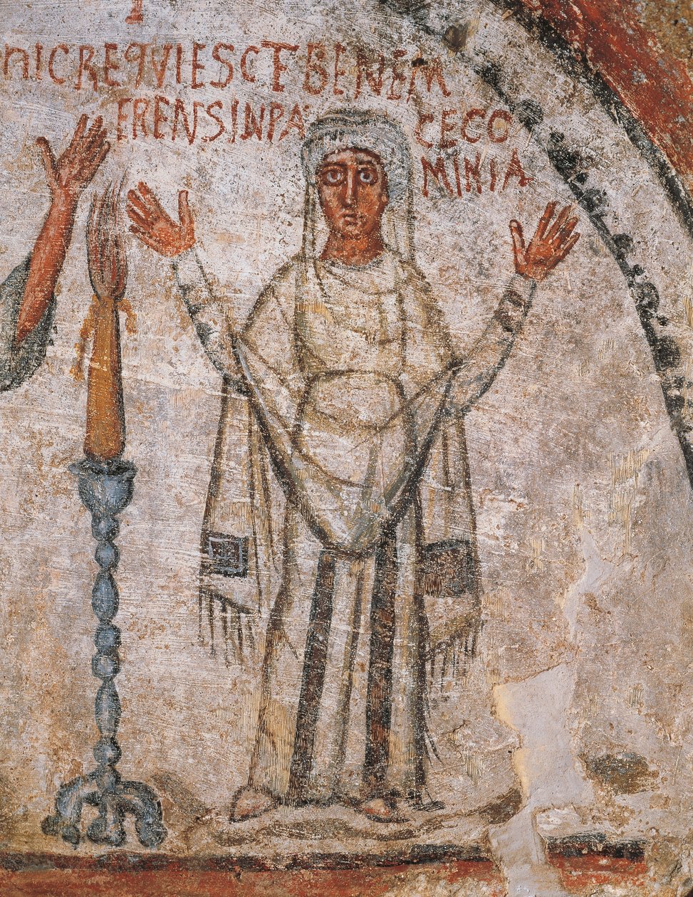Den afdøde Cominia (fresko) af Roman Roman