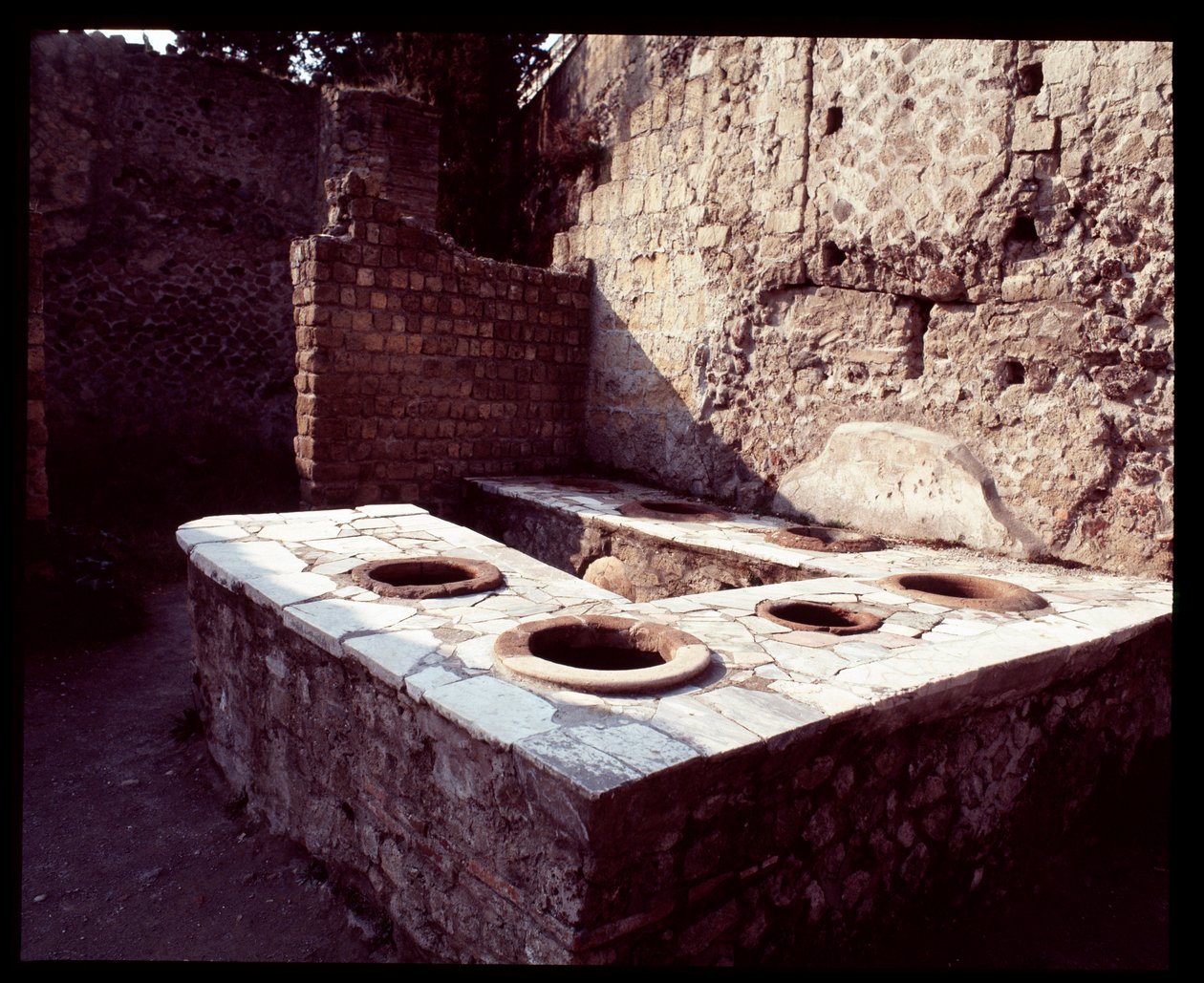 Thermopolium marmor tæller, 5. århundrede f.Kr. - 1. århundrede e.Kr af Roman Roman
