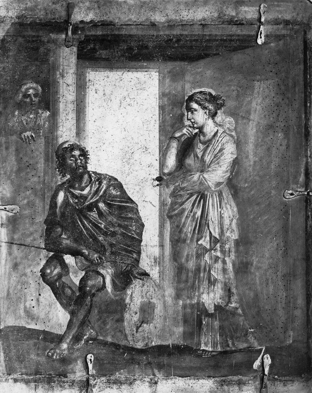 Ulysses og Penelope, fra Macellum, Pompeji af Roman Roman
