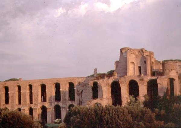 Udsigt over Palatinen fra Circus Maximus (foto) (se også 99012) af Roman Roman