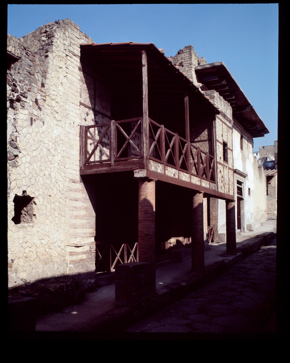 Udsigt over huset kaldet casa a Graticcio, 5. århundrede f.Kr.-1. århundrede e.Kr af Roman Roman