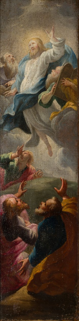 Kristus viser sig for sine disciple, ca. 1650-1750 (olie på lærred) af Roman School