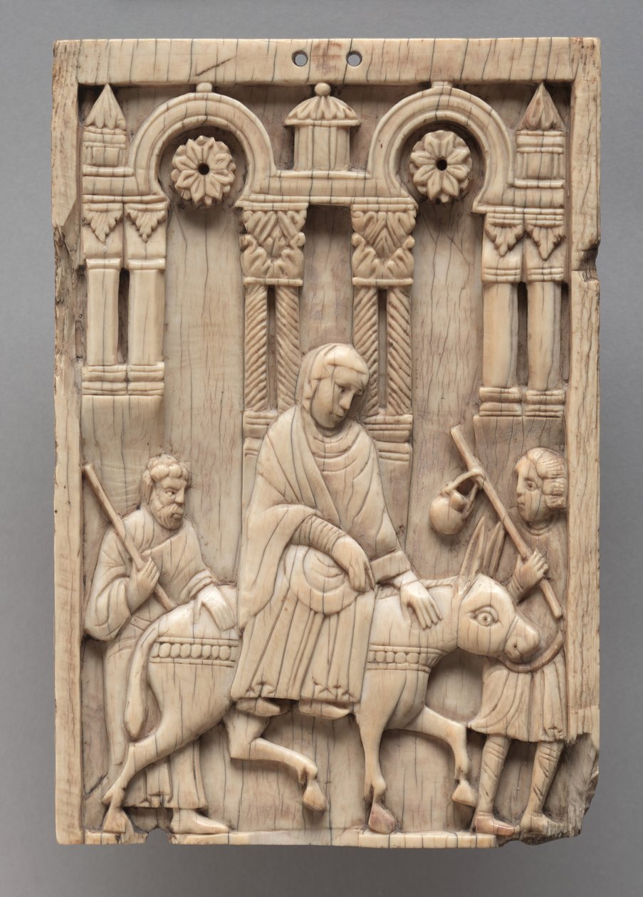 Plade: Rejsen til Betlehem, ca. 1100-1120 af Romanesque