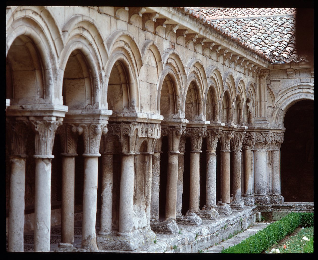 Udsigt over klosteret i det kongelige kloster i Las Huelgas de Burgos af Romanesque