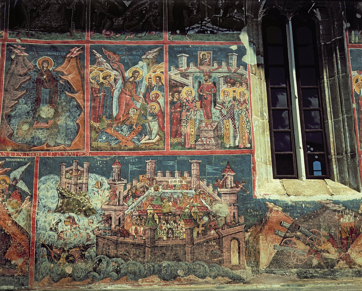 Belejring af Konstantinopel af Sultan Mehmet II (1432-81) i 1453 (se også 67361) af Romanian School