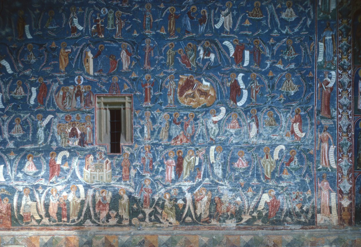Jesses træ, sydfrontmaleri, 1547-50 af Romanian School