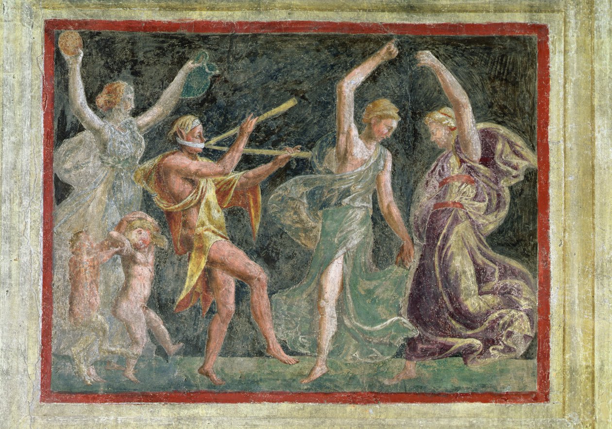 Metamorfosens hus, dansende maenader af Romano Giulio