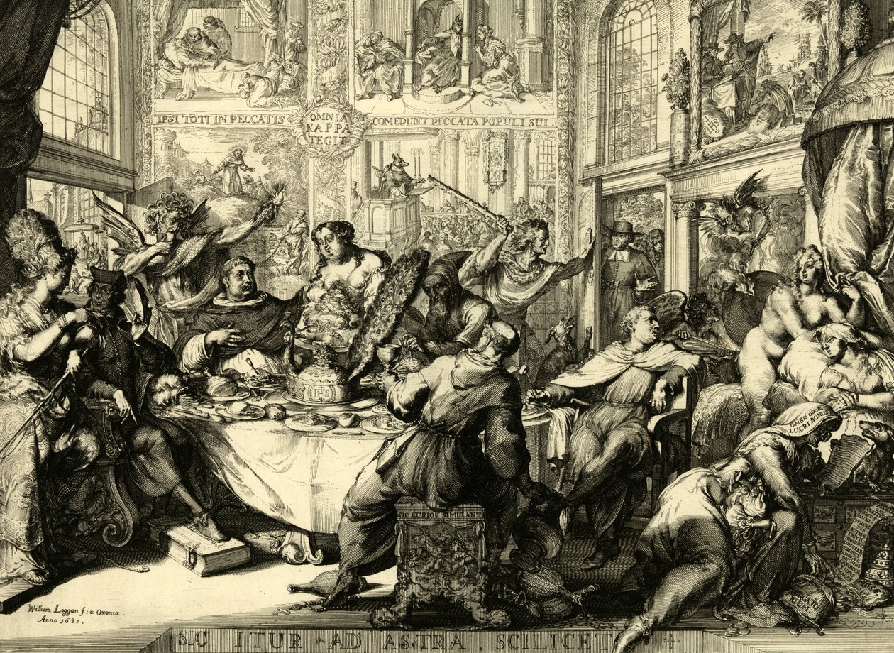 Så det går til stjernerne, nemlig 1681 af Romeyn de (after) Hooghe