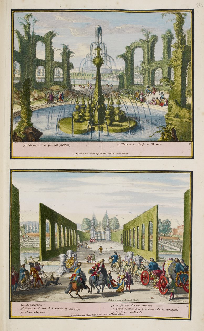 The Park at Enghien, ca. 1685, illustration fra en 