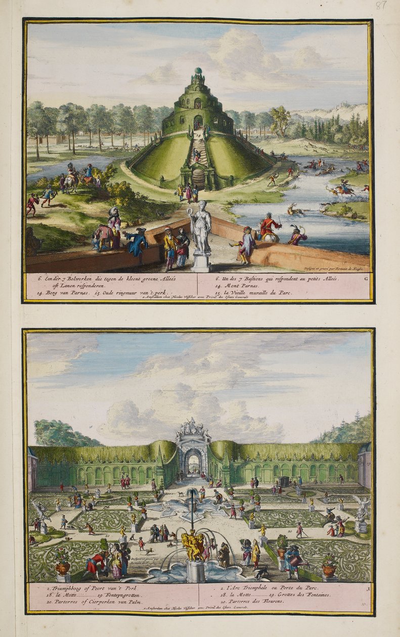 The Park at Enghien, ca. 1685, illustration fra en 