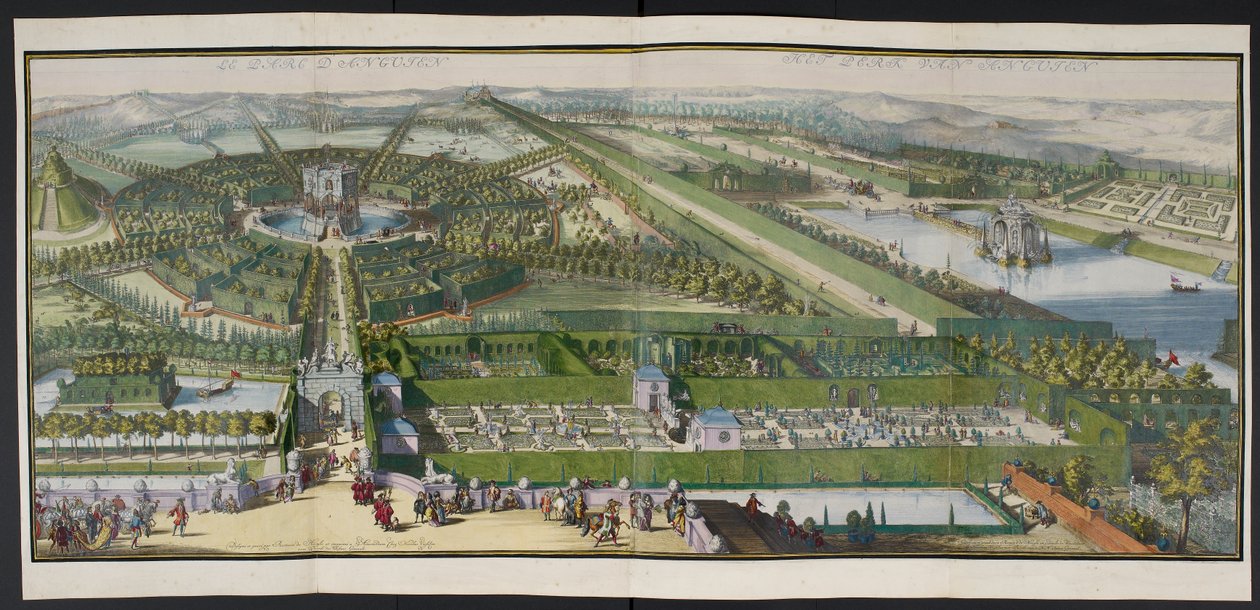 The Park at Enghien, ca. 1685, illustration fra en 