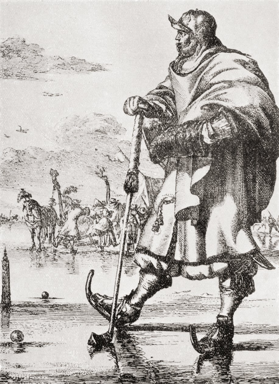 En kæmpe i golf, fra "The Connoisseur Magazine", udgivet i 1902 af Romeyn de Hooghe