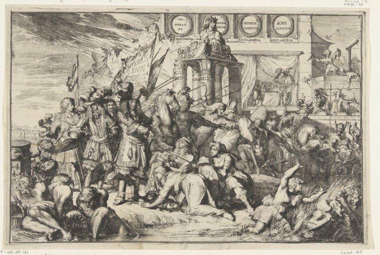 Fransk invasion og brud på Unionens enhed af Romeyn de Hooghe