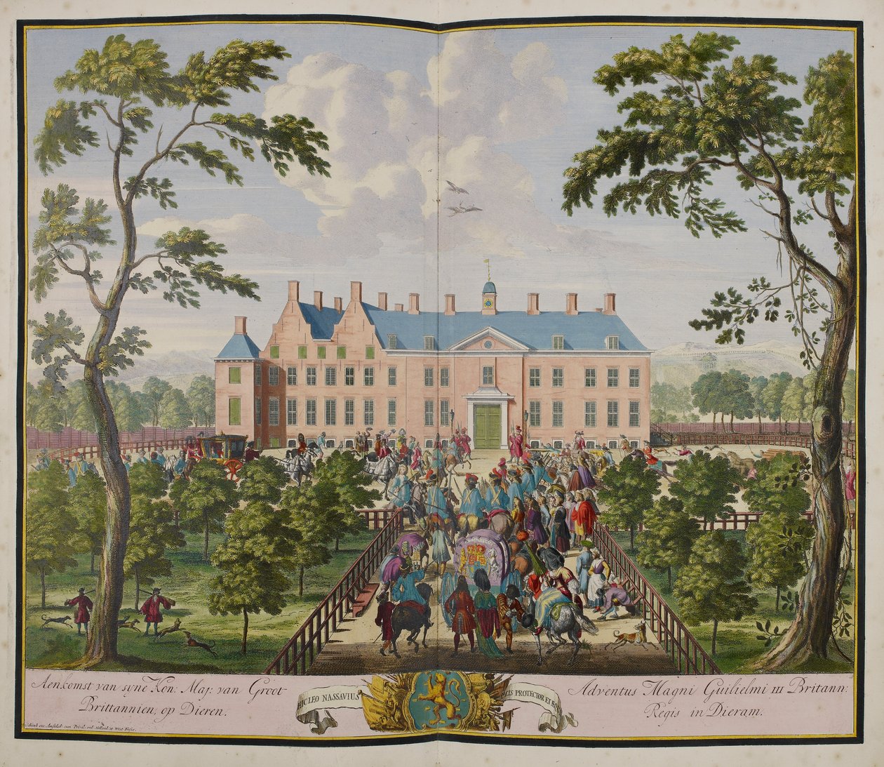 Hans Majestæt Kongen ved Hof te Dieren af Romeyn de Hooghe