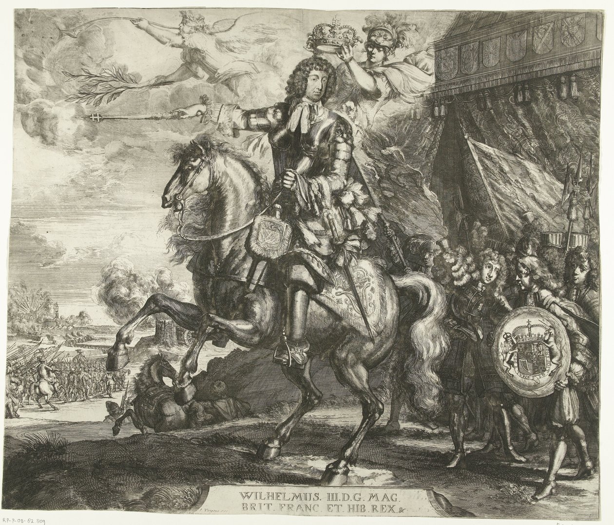 Ridesportræt af William III, Prins af Orange af Romeyn de Hooghe