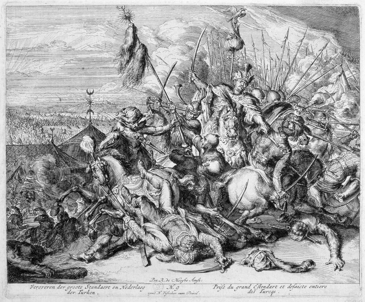 Vienna Print Cycle, Capturing the Great Standard, 1683 af Romeyn de Hooghe