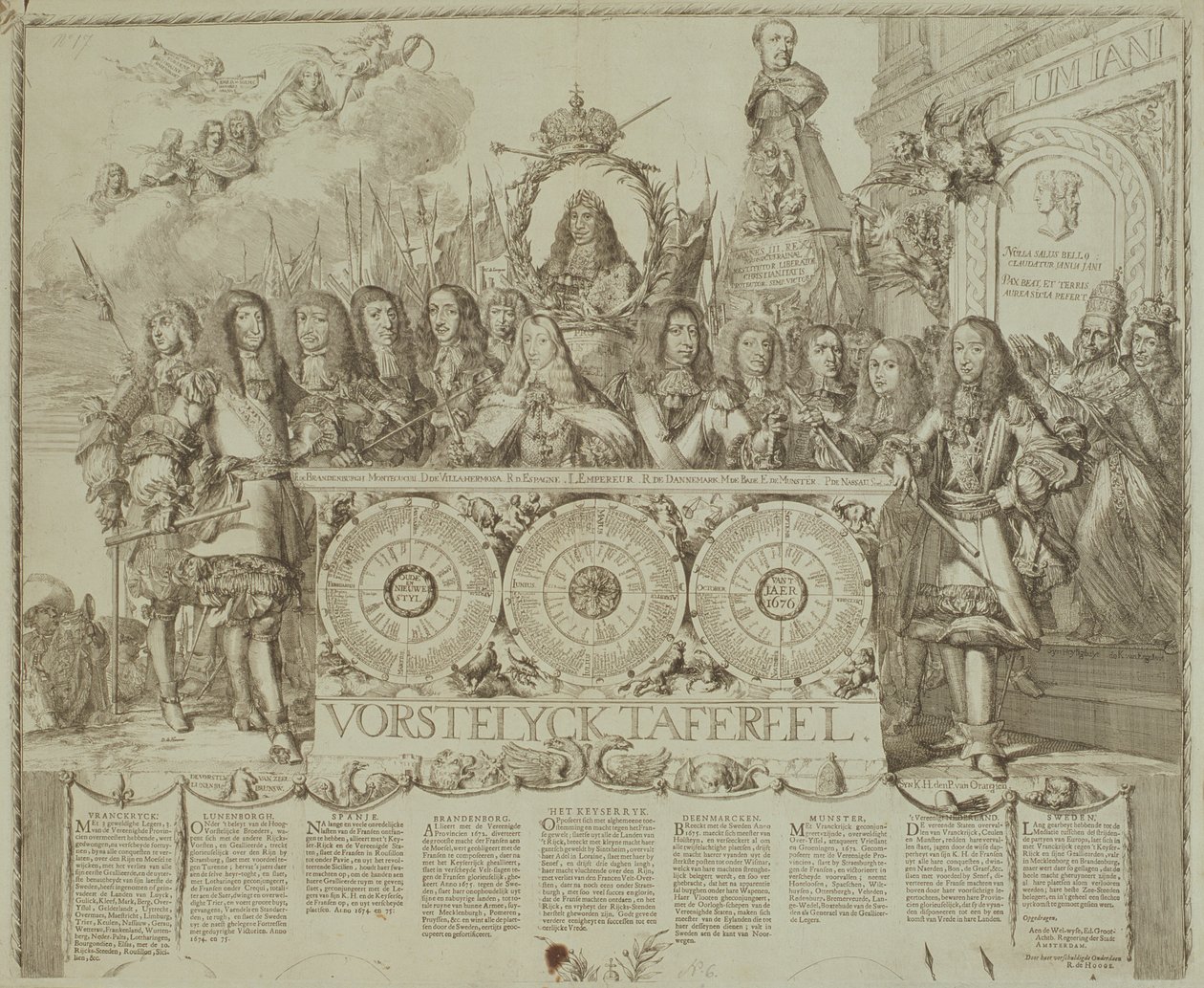 Vorstelyck Scene, ca. 1676 af Romeyn de Hooghe