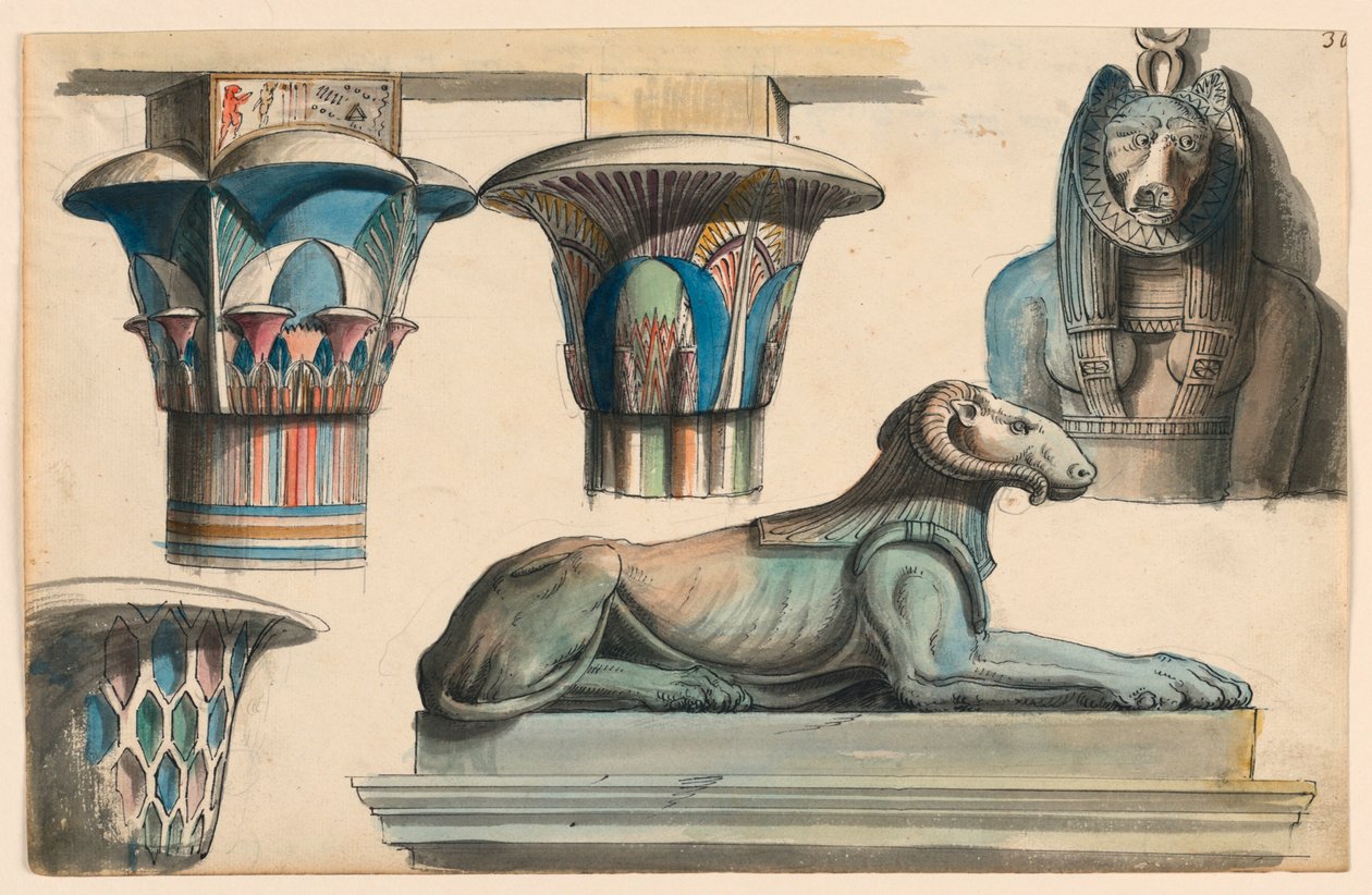 egyptiske oldsager af Romolo Achille Liverani