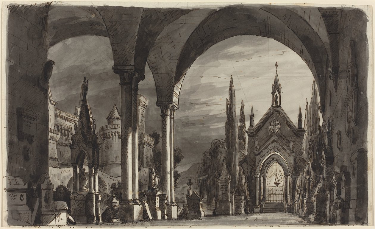 Graveyard of the Ravenswoods, fra "Lucia di Lammermoor" af Romolo Liverani