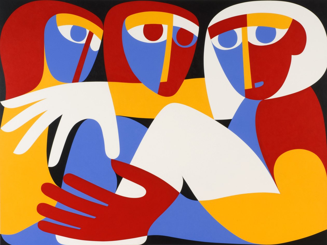 Till Light Arise, 1988 (akryl om bord) af Ron Waddams