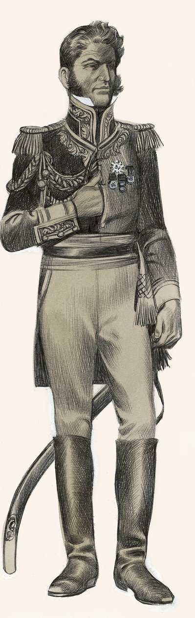 Antonio Lopez de Santa Anna af Ron Embleton