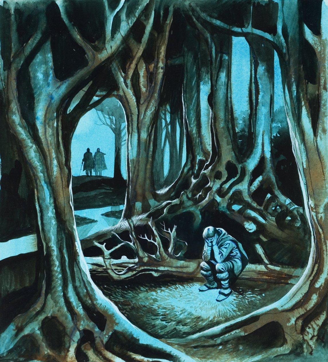 Fairy Tale (gouache på papir) af Ron Embleton