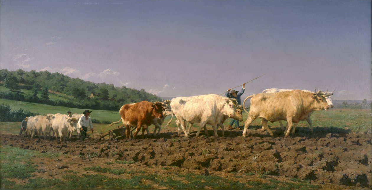 Pløjning i Nevers af Rosa Bonheur