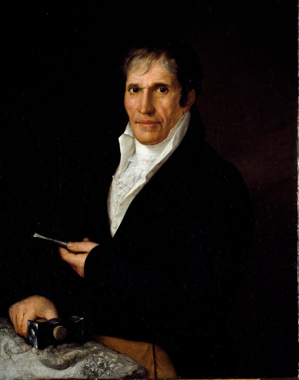 Portræt af billedhuggeren Bartolomeo Carrera Maleri af Rosa Bacigalupo Carrera (1800-tallet) Genes, Ligustica Academy of Fine Arts af Rosa Bacigalupo Carrea