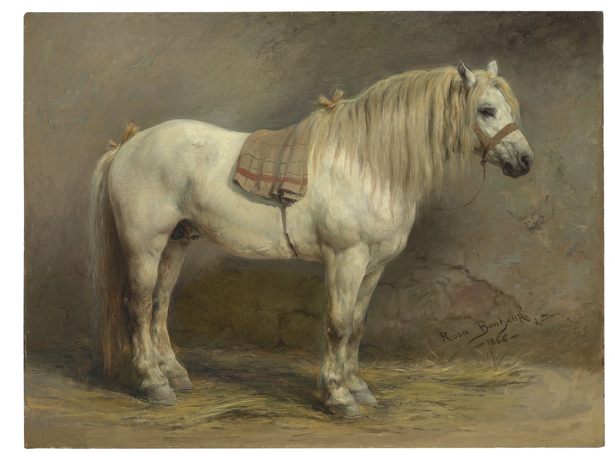 En hvid hest af Rosa Bonheur