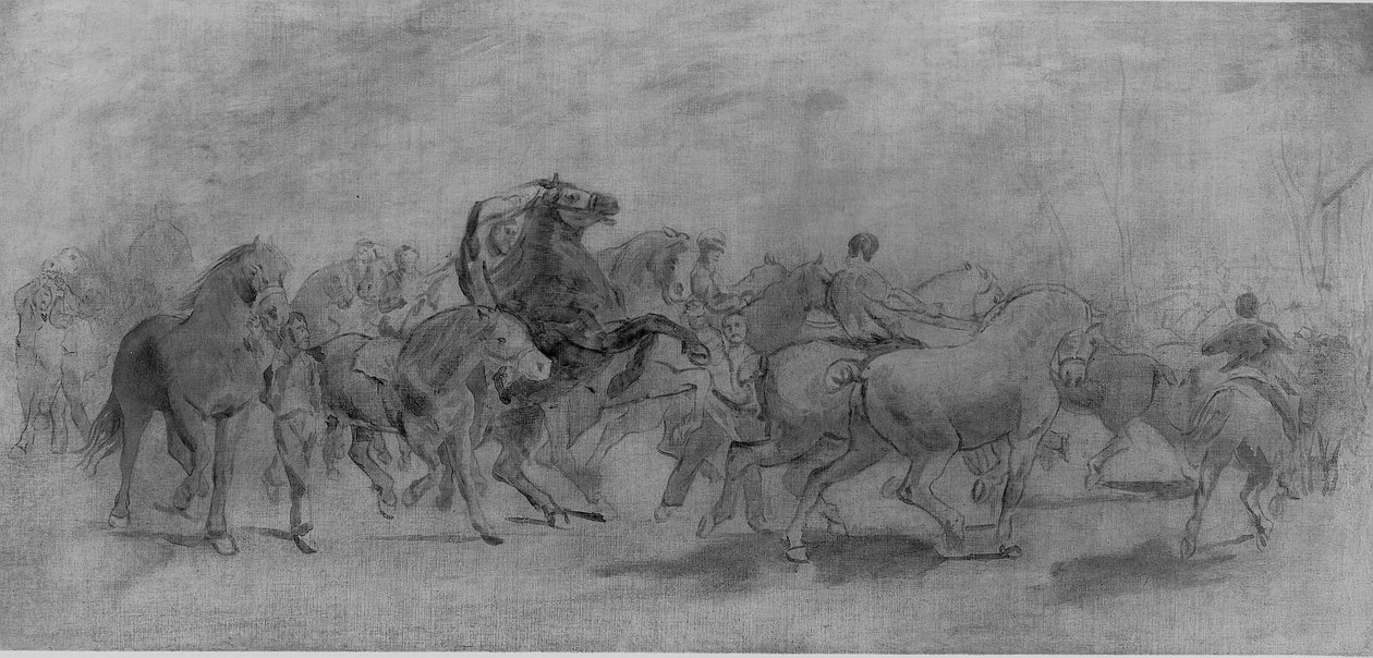 Studie til Hestemessen af Rosa Bonheur