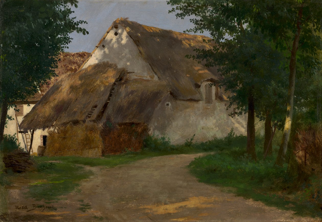 Gården ved indgangen til skoven af Rosa Bonheur