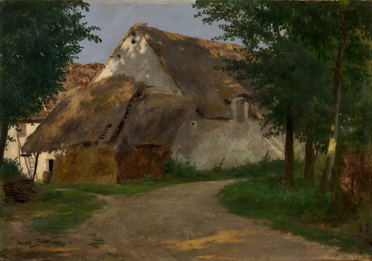 Gården ved skovens indgang, 1860-1880 af Rosa Bonheur
