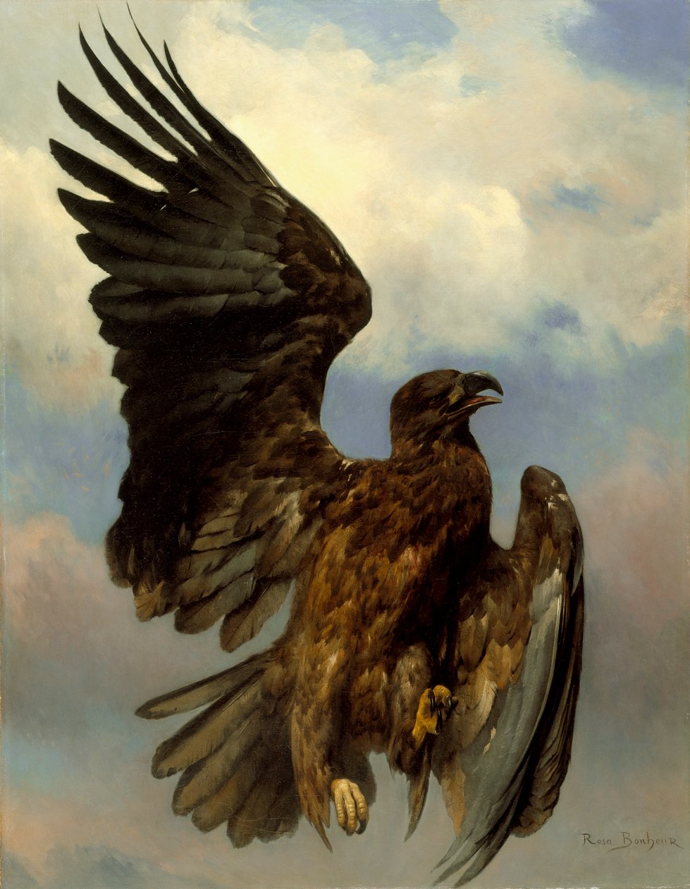 Den sårede ørn, ca. 1870 af Rosa Bonheur